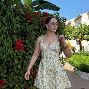 ZARA Floral Poplin Dress